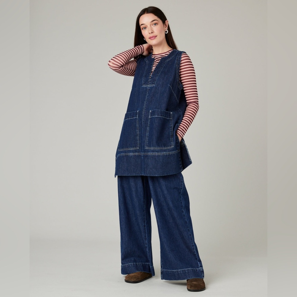 Beyond Nine Tabby Denim Tunic 2XS